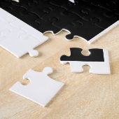 暗闇のシルエットのカップルの踊り ジグソーパズル (側面)