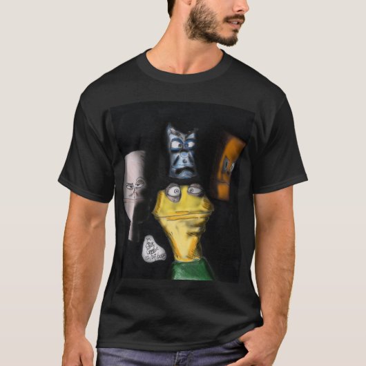 暗闇のパペット ( エリカ・クルックスの人形芸術 ) Tシャツ (正面)