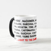 暗闇のマグへのライト モーフィングマグカップ (正面左)