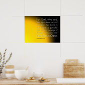 暗闇の中から光を照らす ポスター (キッチン)