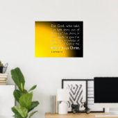 暗闇の中から光を照らす ポスター (ホームオフィス)