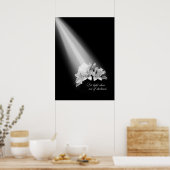暗闇の中から光を照らす ポスター (キッチン)