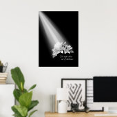 暗闇の中から光を照らす ポスター (ホームオフィス)