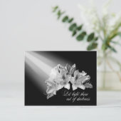 暗闇の中から光を照らす ポストカード (スタンド正面)