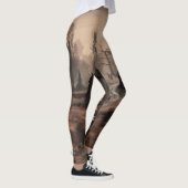 暗闇の中でささやく：恐ろしい墓地の雰囲気 レギンス (右)