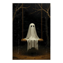 暗闇の中でささやく、森の中で幽霊のように揺れる