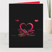 暗闇の中での愛空白ののグリーティングカード カード (正面)