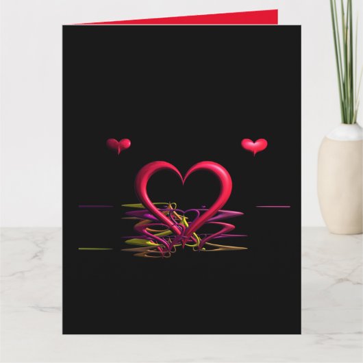 暗闇の中での愛空白ののグリーティングカード カード (正面)