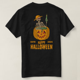 暗闇の中でハロウィーンモンスターに出会う Tシャツ