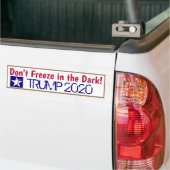 暗闇の中でフリーズしない バンパーステッカー (トラック上)