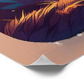 「暗闇の中で光を見つける：レトロ反射」 ポスター (角)