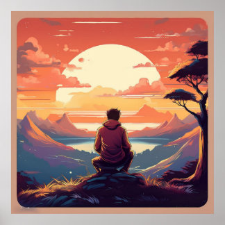 「暗闇の中で光を見つける：レトロ反射」 ポスター