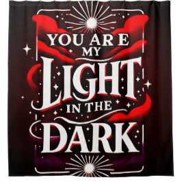 暗闇の中で君は僕の明かりだ シャワーカーテン