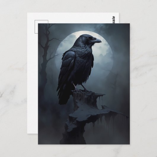 暗闇の中で激しく揺れる ポストカード (正面/裏面)