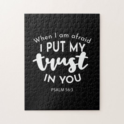 暗闇の中で私が恐れたとき、私は自分の信頼を置く ジグソーパズル (縦)