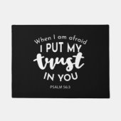 暗闇の中で私が恐れたとき、私は自分の信頼を置く ドアマット (正面)