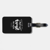 暗闇の中で私が恐れたとき、私は自分の信頼を置く ラゲッジタグ (裏面横)