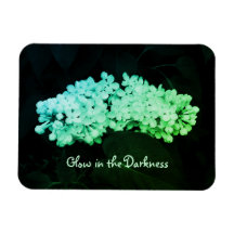 暗闇の中で輝く緑のライラックの変更された写真