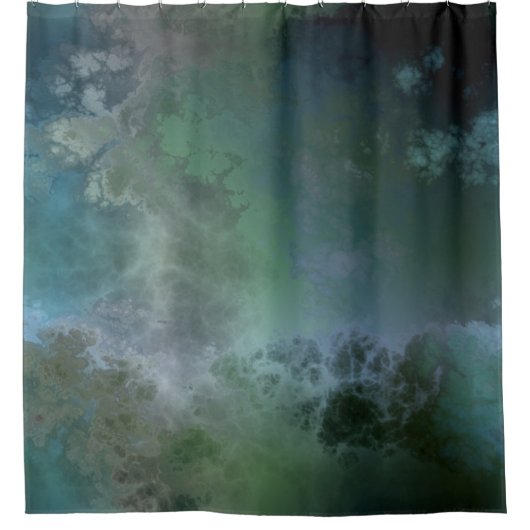 暗闇の中で輝く シャワーカーテン (正面)