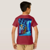 暗闇の中で輝く Tシャツ (裏面フル)