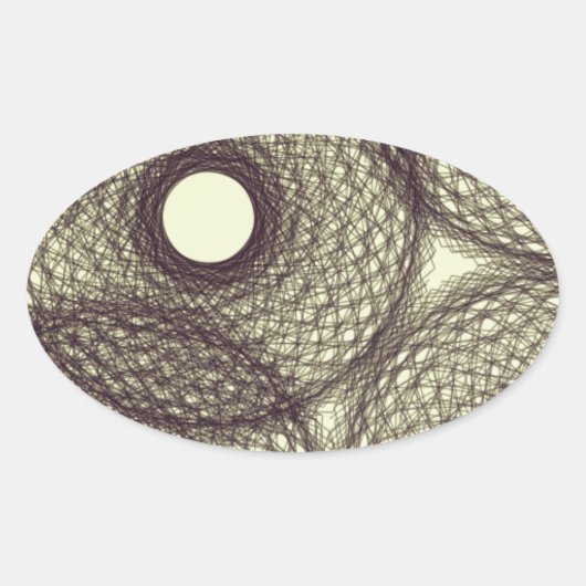 暗闇の中で 楕円形シール (正面)