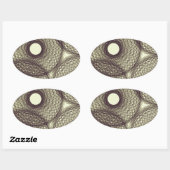 暗闇の中で 楕円形シール (シート)