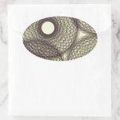 暗闇の中で 楕円形シール (バッグ)