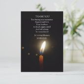 暗闇の中に立つ サンキューカード (スタンド正面)