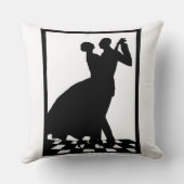 暗闇の中のシルエット踊り クッション (裏面)