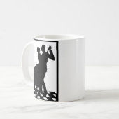 暗闇の中のシルエット踊り コーヒーマグカップ (正面左)