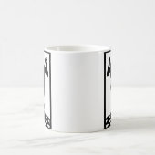 暗闇の中のシルエット踊り コーヒーマグカップ (中央)