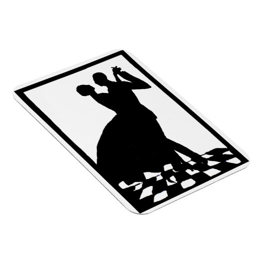 暗闇の中のシルエット踊り マグネット (右側)