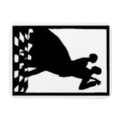 暗闇の中のシルエット踊り マグネット (横)