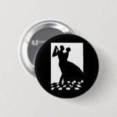 暗闇の中のシルエット踊り 缶バッジ (正面&裏面)