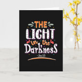 暗闇の中の光は カード (黄色い花)