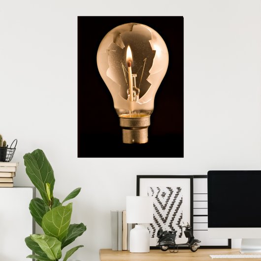 暗闇の中の光 ポスター (ホームオフィス)