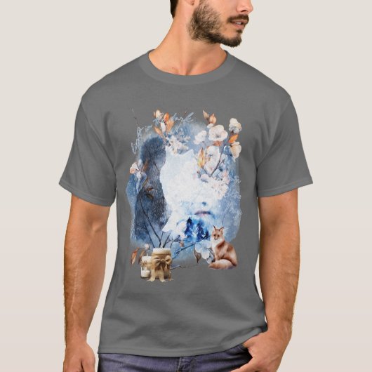 暗闇の中の光 冬至の魔法 Tシャツ (正面)