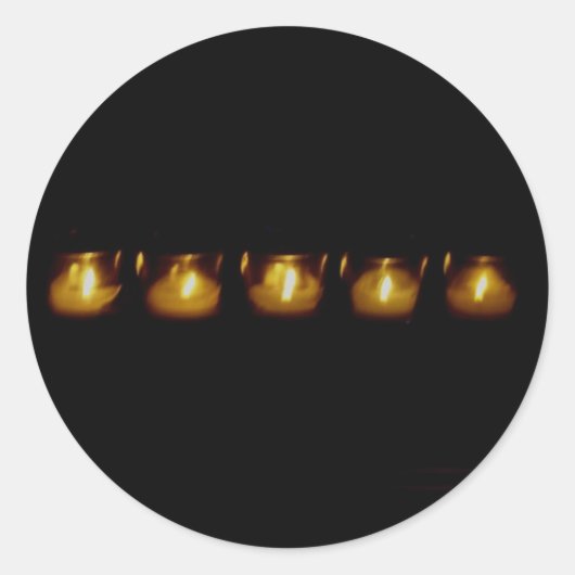 暗闇の中の暖かさ ラウンドシール (正面)