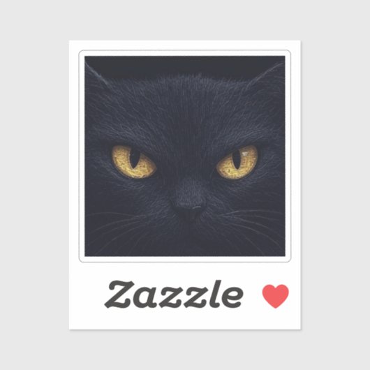 暗闇の中の猫の目 – ハロウィン不気味ン シール (シート)