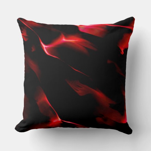 暗闇の中の赤い砂丘 クッション (正面)