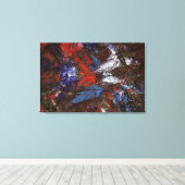 暗闇の中抽象芸術 キャンバスプリント (インサイチュ (ウッドフロア))