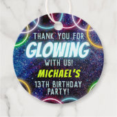 暗闇の中白熱［赤熱］光を放つでGlowを使って フェイバータグ (正面)