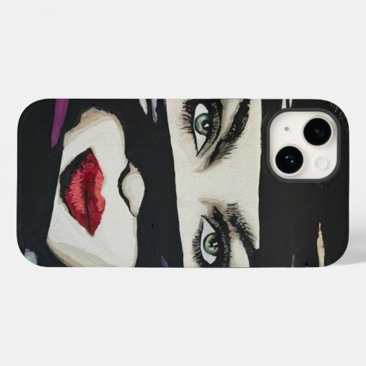 「暗闇の中絵を描」は Case-Mate iPhoneケース (裏面 (横))