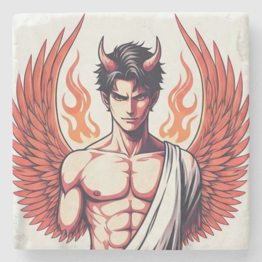 暗闇の天使 ストーンコースター (正面)