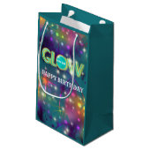 暗闇の子供のネオン誕生会で光って下さい スモールペーパーバッグ (裏面アングル)