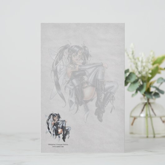 暗闇の文房具の妖精 便箋 (スタンド正面)