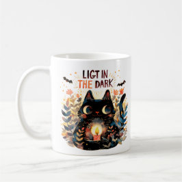 暗闇の灯り - ロウソク猫 コーヒーマグカップ