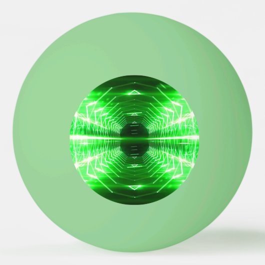 (暗闇の白熱)緑、黄色、またはオレンジ- 卓球ボール (正面)