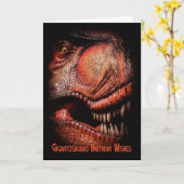 暗闇の誕生日Wisから現れている恐竜 カード (黄色い花)