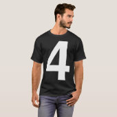 暗闇のHelvetica 4 Tシャツ (正面フル)